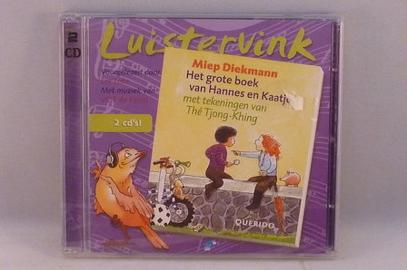 Luistervink Miep Diekman - Het grote boek van Hannes en Kaatje (2 CD) Nieuw