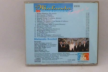 Malando - 16 World Famous Tango&#039;s