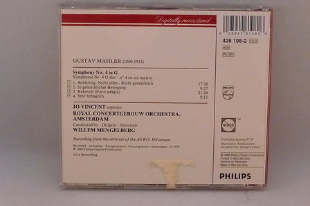 Willem Mengelberg - Mahler symphony no. 4 / jo vincent