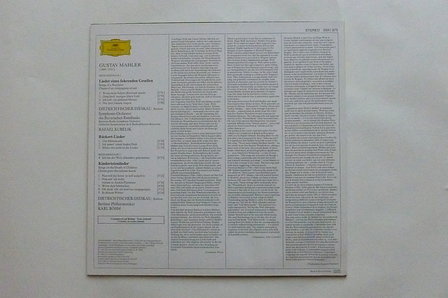 Mahler - Lieder eines fahrenden gesellen / Dietrich Fischer Dieskau (LP)