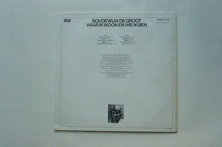 Boudewijn de Groot - Waar ik woon en wie ik ben (LP)