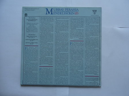Mendelssohn - Murray Perahia (LP)