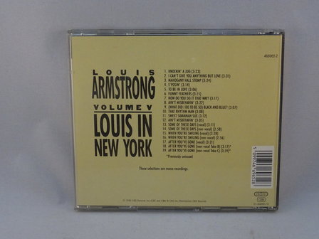 Louis Armstrong - Vol.V Louis in New York