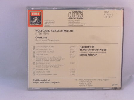 Mozart - Overtures / Neville Marriner