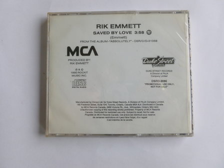 Rik Emmett - Saved by love (CD Single) Nieuw
