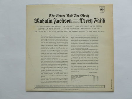 Mahalia Jackson / Percy Faith &lrm;&ndash; The Power And The Glory (LP)