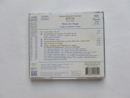 Rinck - Works for Organ