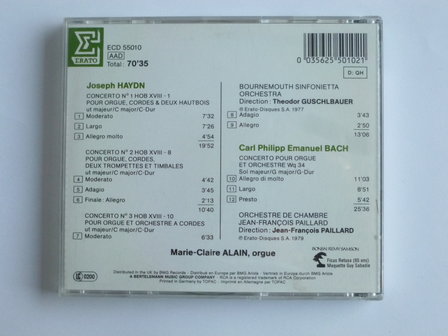Haydn / C.P.E. Bach - Concertos pour orgue / Marie-Claire Alain