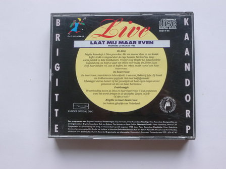 Brigitte Kaandorp - Laat mij maar even / Live (2 CD)