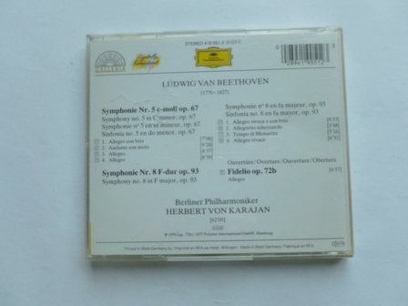 Beethoven - Symphonies 5 &amp; 8 / Herbert von Karajan