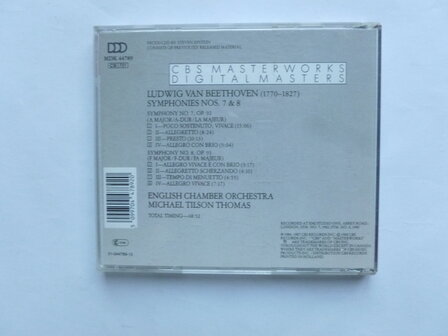 Beethoven - Symphonies 7 &amp; 8 / Michael Tilson Thomas