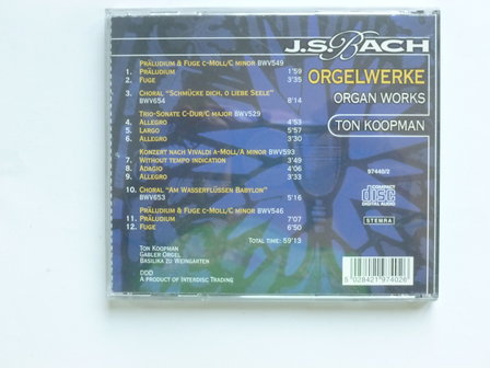Bach - Orgelwerke vol 2 / Ton Koopman