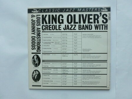 King Oliver&#039;s Creole Jazz Band with Louis Armstrong &amp; Johnny Dodds - Classic Jazz Masters (LP)