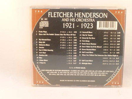 Fletcher Henderson - Classics 1921 - 1923