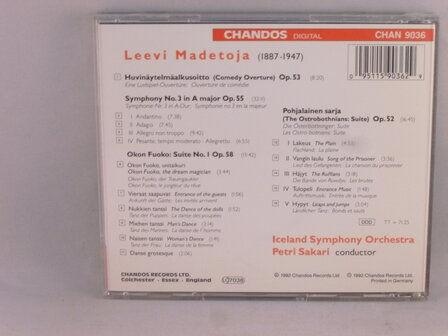 Leevi Madetoja: Symphony No. 3; The Ostrobothnians Suite / Petri Sakari