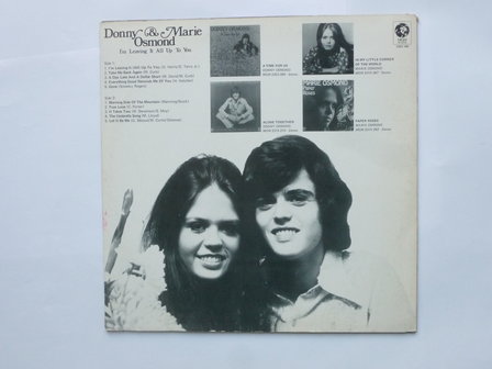 Donny &amp; Marie Osmond - I&#039;m leaving it all up to you (LP)