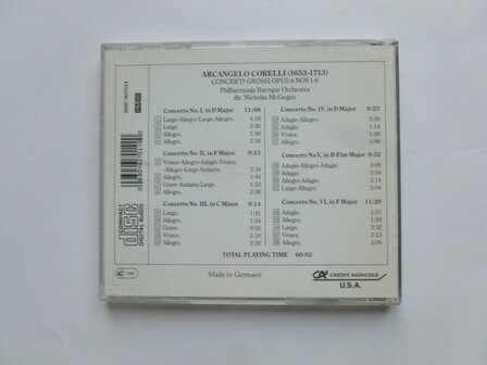 Corelli - Concerti Grossi / Philh.Baroque Orch. Nicholas McGegan