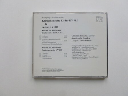 Mozart - Klavierkonzerte / Christian Zacharias, David Zinman