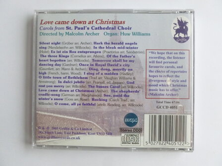 St. Paul&#039;s Cathedral Choir - Love came down at Christmas
