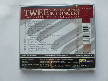 Jan Vayne / Martin Mans - Twee Klaviervirtuozen in concert - vol 2(gesigneerd)