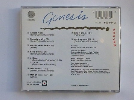 Genesis - Abacab