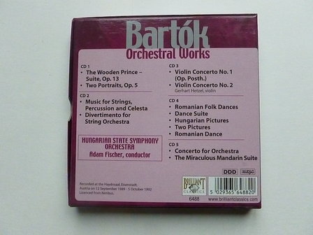 Bartok - Orchestral Works / Adam Fischer (5 CD)