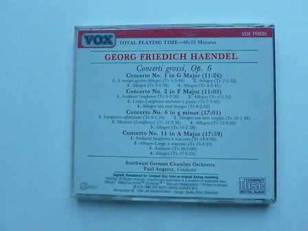 Handel - Concerti grossi / Paul Angerer
