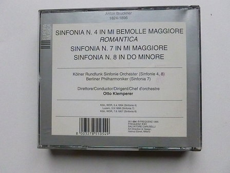 Bruckner - Sinfonia 4,7 &amp; 8 / Otto Klemperer (3 CD)