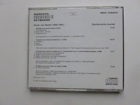 Oscar van Hemel - Symfonische muziek