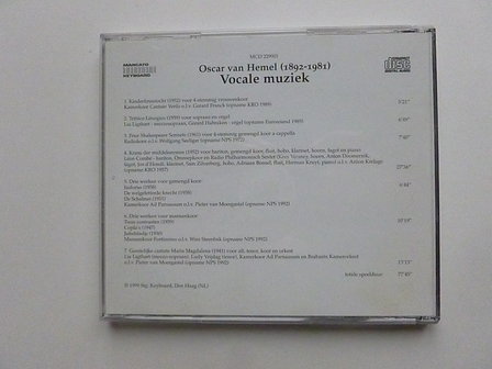 Oscar van Hemel - Vocale muziek