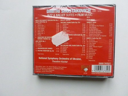 Shostakovich - Jazz &amp; Ballet Suites, Film Music 3 CD Box (Nieuw)