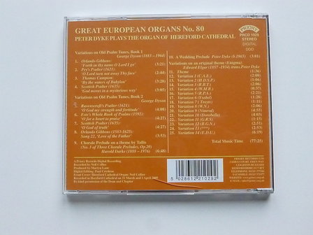 Great European Organs No. 80 - Peter Dyke