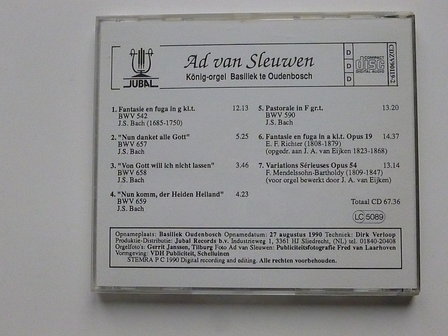 Ad van Sleuwen  - K&ouml;nig Orgel Basilliek