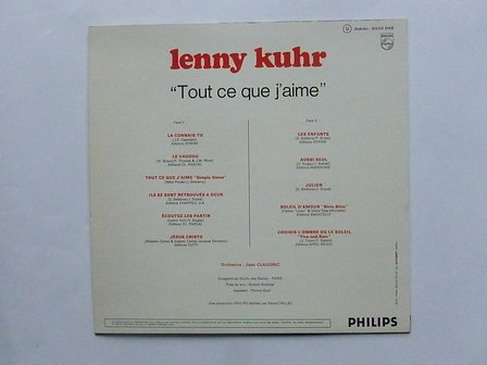 Lenny Kuhr - Tout ce que j&#039; aime (LP)