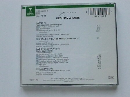 Debussy a Paris - Armin Jordan / Alain Lombard