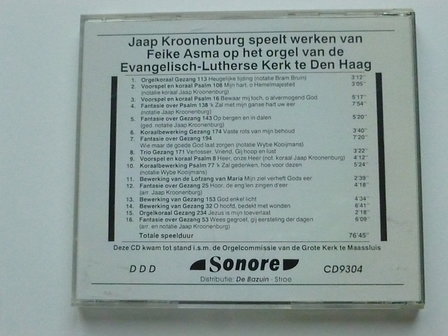 Jaap Kroonenburg speelt werken van Feike Asma