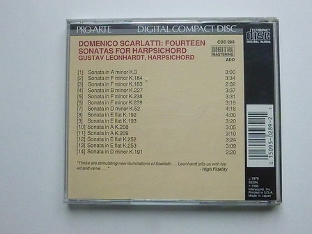 Scarlatti - 14 Sonatas / Gustav Leonhardt