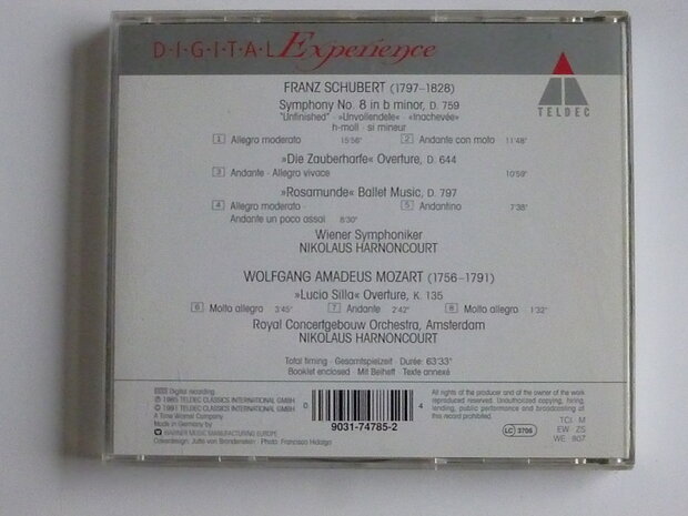 Schubert - Symphony no 8 / N. Harnoncourt