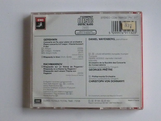 Gershwin - piano concerto / Daniel Wayenberg , Georges Petre