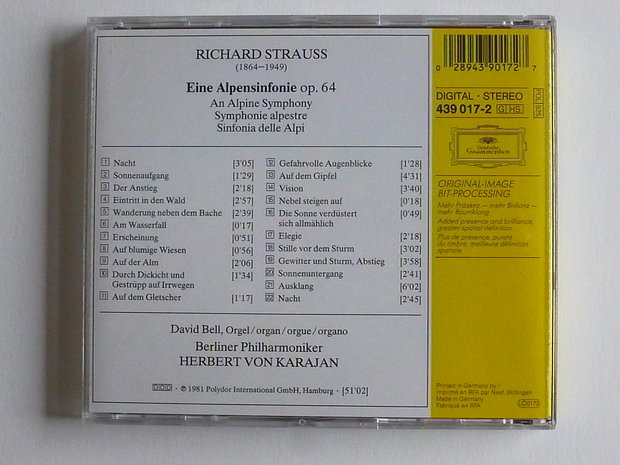 Richard Strauss - Eine Alpensinfonie / Herbert von Karajan
