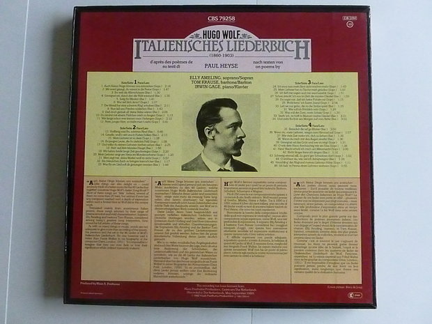 Hugo Wolf - Italienisches Liederbuch / Elly Ameling , Irwin Gage ( LP)