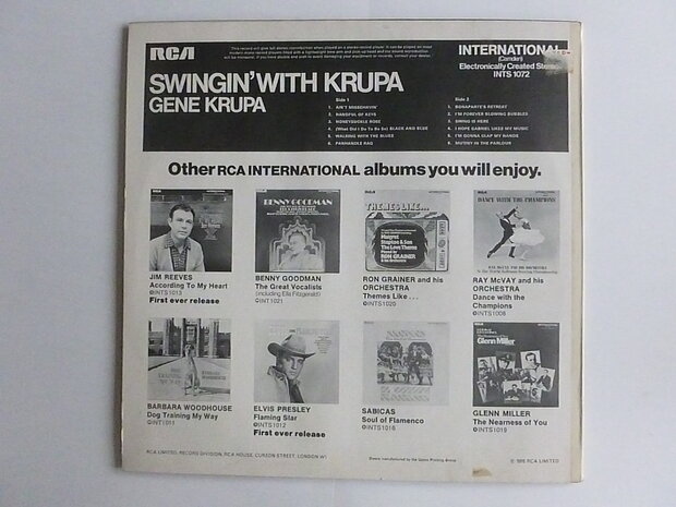 Gene Krupa - Swingin' with Krupa (LP)