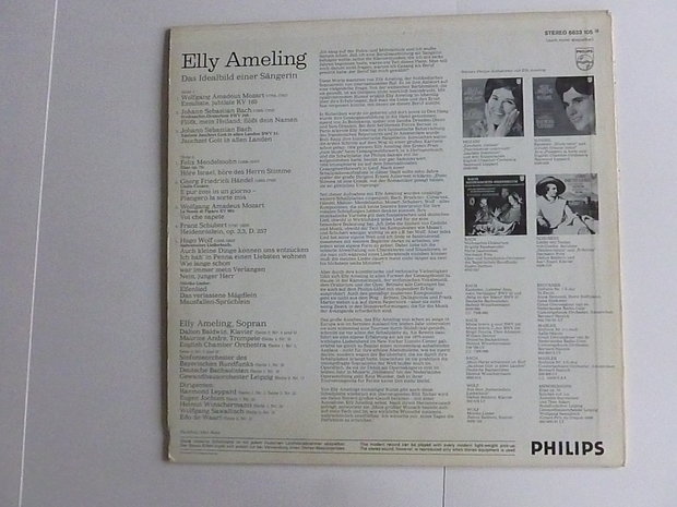Elly Ameling -Mozart Exsultate, jubilate Das Idealbild einer Sängerin (LP)
