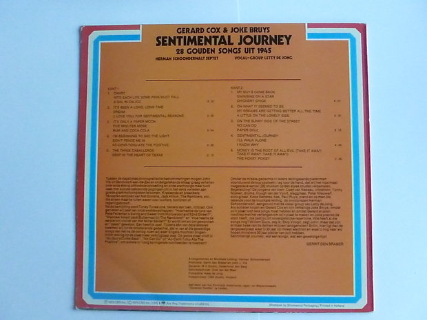 Gerard Cox & Joke Bruys - Sentimental Journey (LP)