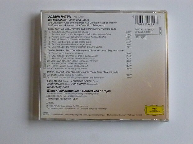 Haydn - Die Schöpfung / Karajan