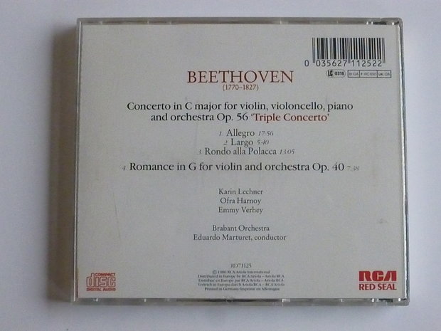 Beethoven - Triple Concerto / Emmy Verhey / Karin Lechner