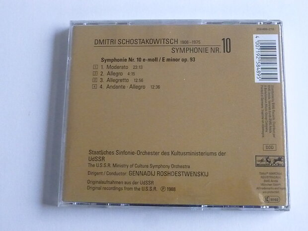 Schostakowitsch - Symphonie 10 / Roshdestwenskij