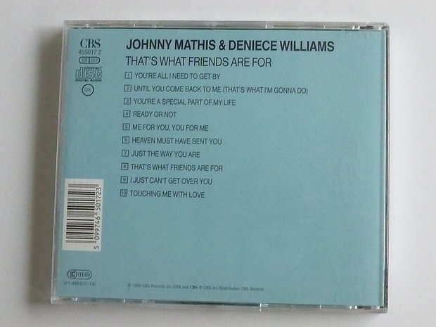 Johnny Mathis & Deniece Williams - That's what friends are for