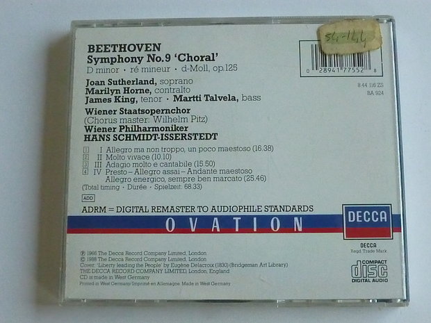 Beethoven - Symphony 9 / Suttherland, Horne, Hans Schmidt Isserstedt
