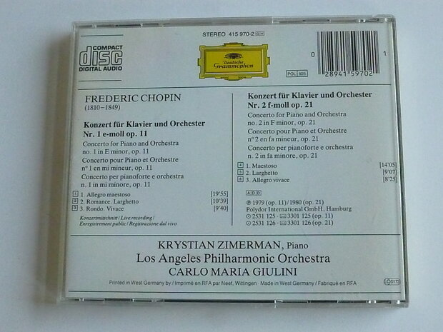 Chopin - Konzert für Klavier und Orchester / Krystian Zimerman